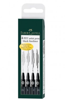 Faber Castell Pitt Pens: Artist Pitt Pen Black Fineliner