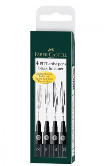 Faber Castell Pitt Pens: Artist Pitt Pen Black Fineliner