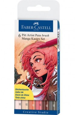 Faber Castell Pitt Pens: Artist Pitt Pen Kaoiro Manga Set