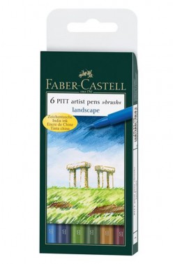 Faber Castell Pitt Pens: Artist Pitt Pen Landscape Set