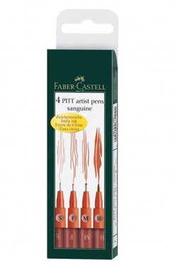 Faber Castell Pitt Pens: Artist Pitt Pen Sanguine Set