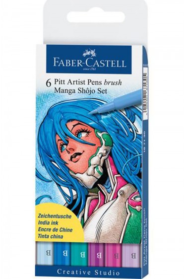 Faber Castell Pitt Pens: Artist Pitt Pen Shojo Manga Set