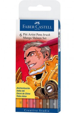 Faber Castell Pitt Pens: Artist Pitt Pen Shonen Manga Set