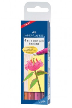 Faber Castell Pitt Pens: Warm Color Fine