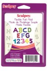 Sculpey Flexible Push Mold Letters & Numbers set