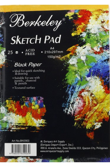 Papers & Pad: Berkeley Sketch Pad A4 Black