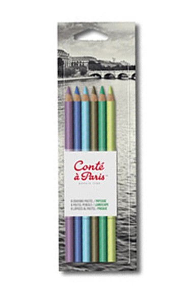 Lefranc & Bourgeois: Conte Pastel Pencil Landscape Set