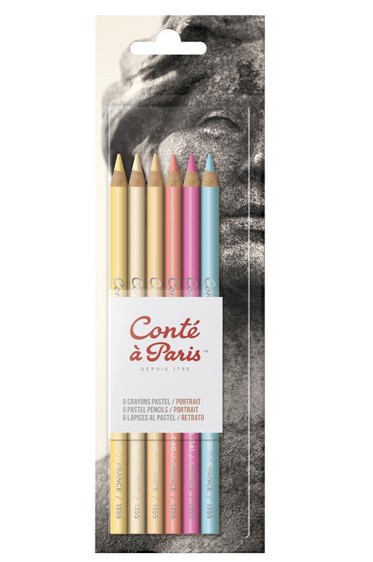 Lefranc & Bourgeois: Conte Pastel Pencil Portrait Set