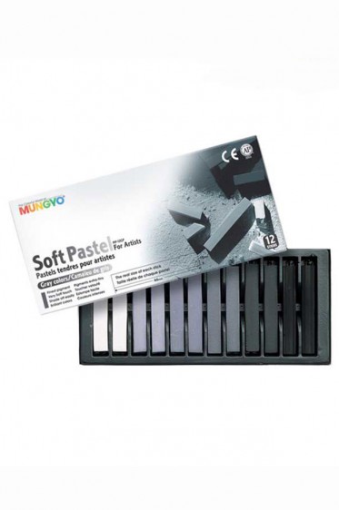 Mungyo Pastel: Mungyo Soft Pastel Gray Colors Set 12 Colors