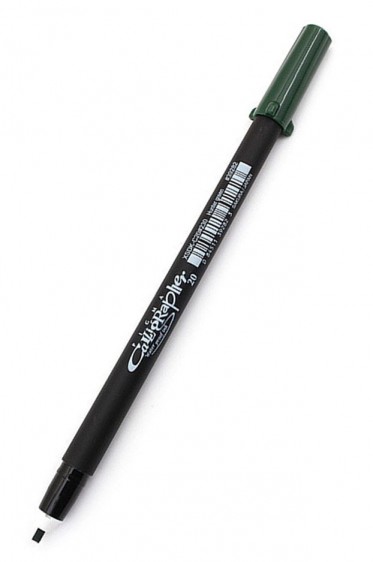 Sakura Pigma Caligrapher: Sakura Pigma Caligrapher Hunter Green 2.0mm