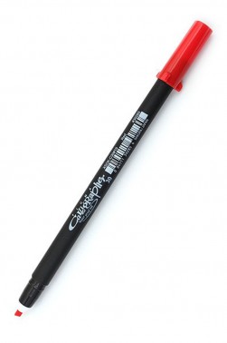 Sakura Pigma Caligrapher: Sakura Pigma Caligrapher Red 3.0mm