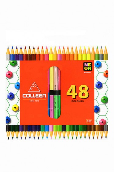 Colleen Colored Pencil: Colleen Double Sided Colored Pencil Set 24pcs. Set 48 Colors