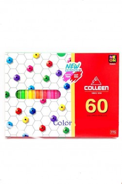 Colleen Colored Pencil: Colleen Neon Colored Pencil Set 60 Colors Set