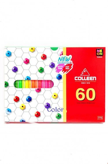 Colleen Colored Pencil: Colleen Neon Colored Pencil Set 60 Colors Set