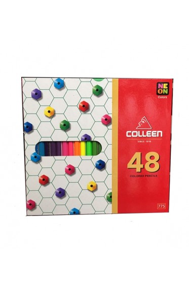 Colleen Colored Pencil: Colleen Neon Colored Pencil Set 48 Colors Set
