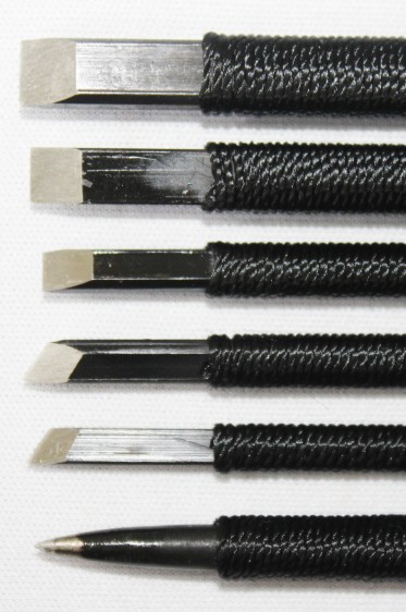 Wood Curving Tools: Wood Pecker Stone PM416 Set