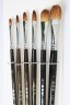 XDT Quality Brush:  666 Kolinsky Sable Filbert Set 6's