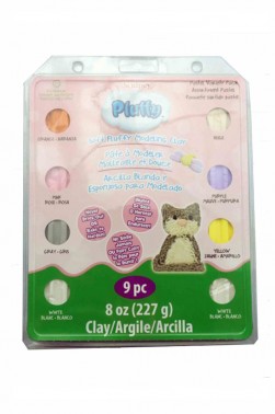 Sculpey Pluffy:  Pastel Multi 8pcs Pack  1oz (28g)