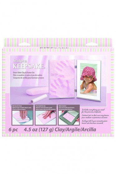 Sculpey Keepsake Clay Kits: Memory Frame Pale Pink 4.5oz (127g)