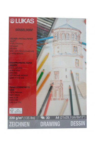 Lukas Artist Paper: Drawing Pad Dusseldorf A4 220gsm 30 sheets