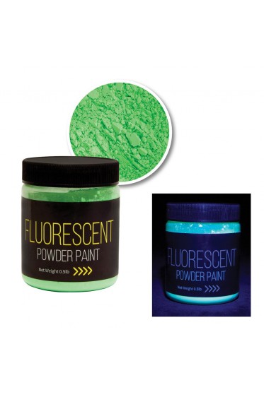Jack Richeson Powder Paint: 1/2 Fluorescent Green
