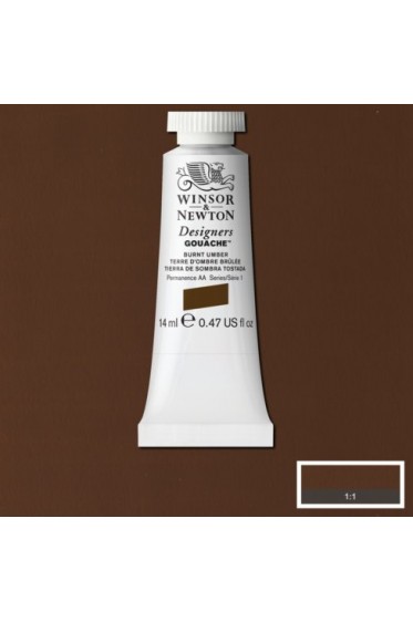 Winsor & Newton Designer Gouache: Burnt Umber