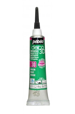 Pebeo Deco 3D Paint : Brilliant Green 20ml