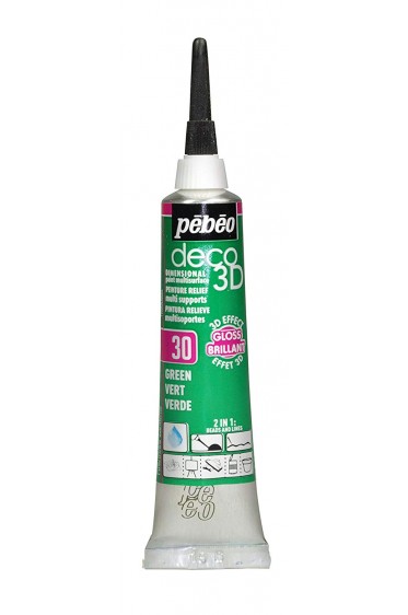 Pebeo Deco 3D Paint : Brilliant Green 20ml