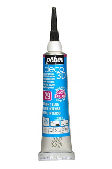 Pebeo Deco 3D Paint : Brilliant Blue 20ml