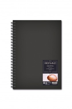 Fabriano Artist Papers: Fabriano Sketchbook Landscape Spiral Bound A4 110gsm 80's  
