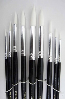 Berkeley Brush: 778NGR Round Nylon 9pcs Set