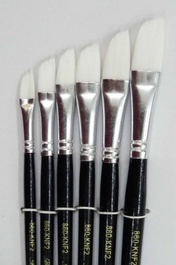 Berkeley Brush: 860KNF2 Dagger Striper Nylon 6pcs Set