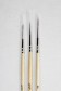 Berkeley Brush: 888WLF Kolinsky Pointed Round 3pcs Set