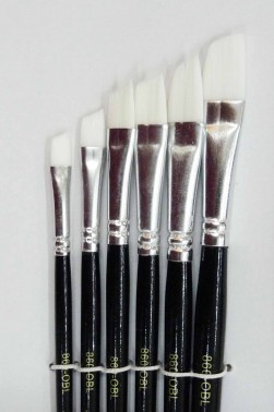 Berkeley Brush: 8600BL Angle Shader Nylon 6pcs Set