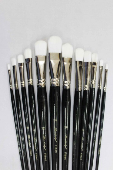 Berkeley Brush: RM7300 Filbert Nylon Brush 12pcs Set