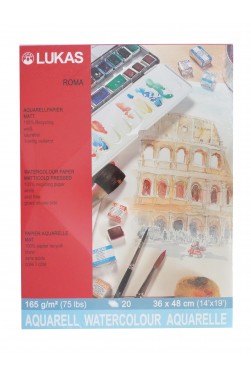 Lukas Artist Paper: Watercolor Pad Roma 30 cm x 40 cm 165gsm 20 sheets