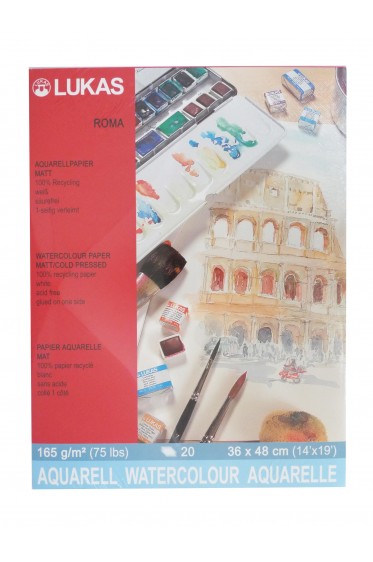 Lukas Artist Paper: Watercolor Pad Roma 30 cm x 40 cm 165gsm 20 sheets