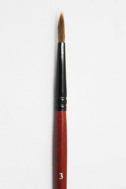 XDT Quality Brush: 941 Kolinsky Pointed Round 3