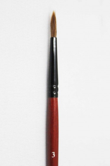 XDT Quality Brush: 941 Kolinsky Pointed Round 3