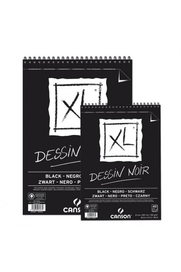 Canson XL: Canson XL Black A4 Pad 150g 40sh