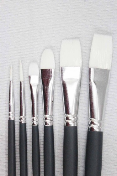 Winsor & Newton Foundation Brush Pack: Acrylic Brush Pack 07 Short Handle