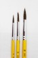 Pebeo Artist Brush: Pony Hair Pointed Round 3pcs Set