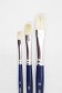 Pebeo Artist Brush: Flat Bristle 3pcs Set