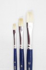 Pebeo Artist Brush: 666420 Flat Bristle 3pcs Set