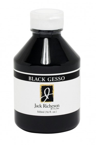 Jack Richeson Acrylic Medium Black Gesso 500ml