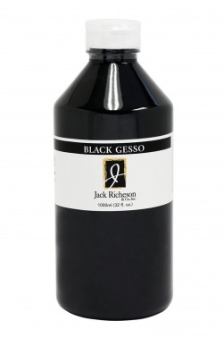 Jack Richeson Acrylic Medium Black Gesso 1Litre