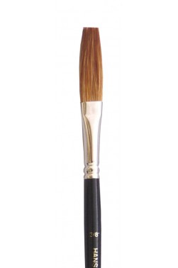 Hans Brush: 403L Camel Hair Flat Rigger 3/8"