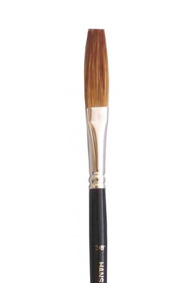 Hans Brush: 403L Camel Hair Flat Rigger 3/8"