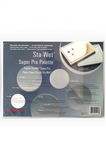 Painting Pallete for Gouache & Watercolor: Masterson Sta-Wet Super Pro Palette