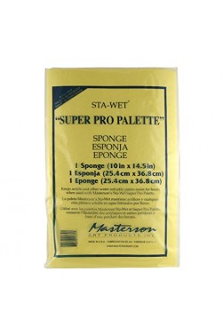Painting Pallete for Gouache & Watercolor: Masterson Sta-Wet Super Pro Palette Acrylic Sponge Refill